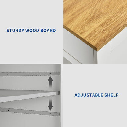 Meuble de rangement pour îlot de cuisine roulant Moasis de 53 pouces, chariot de cuisine mobile portable