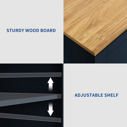 Meuble de rangement pour îlot de cuisine roulant Moasis de 53 pouces, chariot de cuisine mobile portable