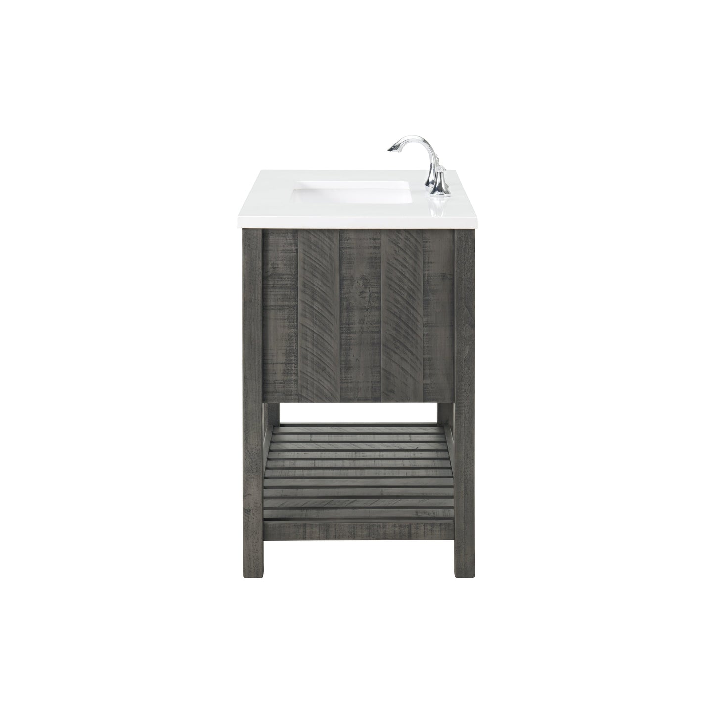 Meuble-lavabo simple de style ferme Monterey 37 avec dessus