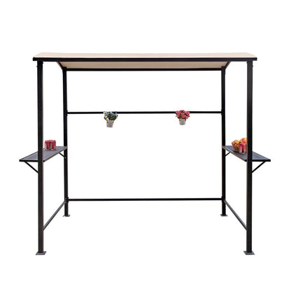 Abri barbecue extérieur à cadre en acier de 5 pi x 8 pi