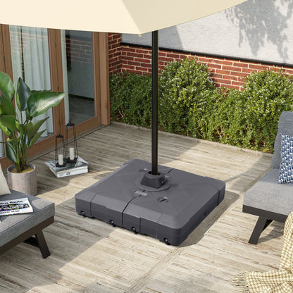 Base de parasol déporté Pellebant de 220 lb avec roulettes - N/A