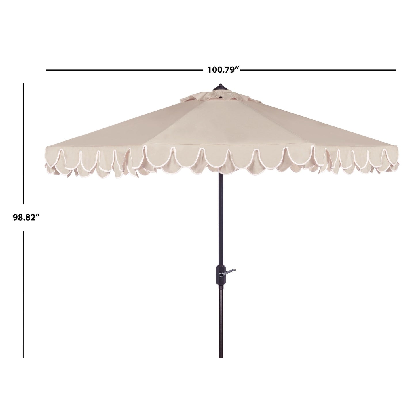 Parasol élégant SAFAVIEH Gebbine de 9 pieds