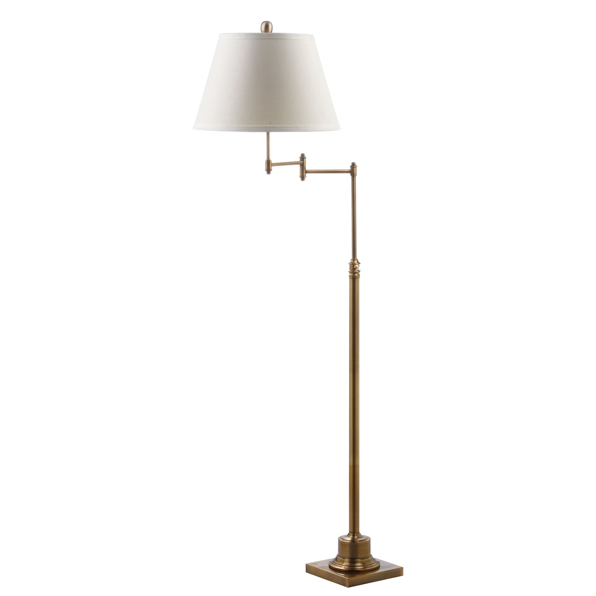 Lampadaire pivotant doré SAFAVIEH Lighting Tracee de 60 pouces - 16 x 16 x 54,5-68,5 - 16 L x 16 P x 69 H