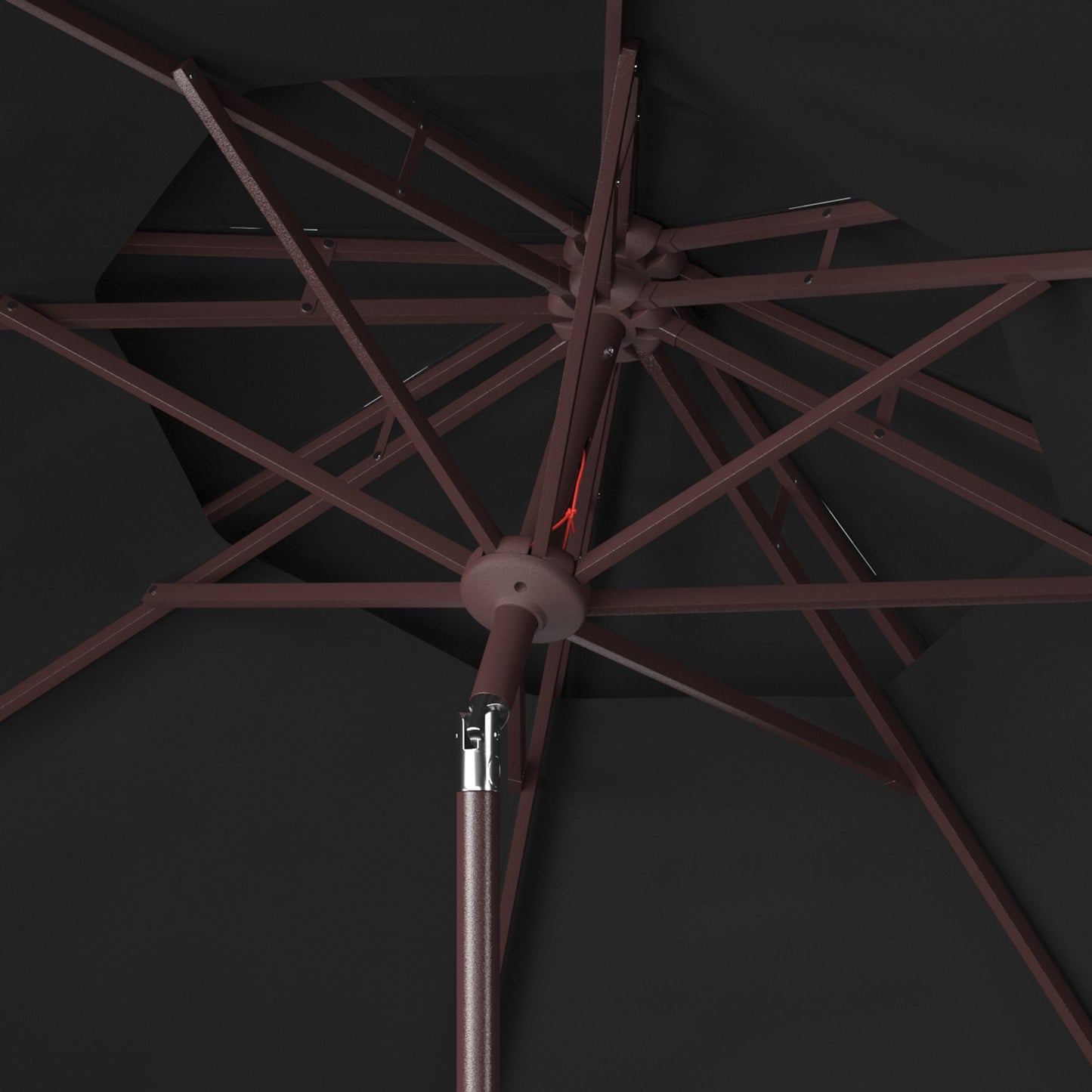 Parasol de marché double SAFAVIEH Outdoor Livia 9 pieds, base non incluse