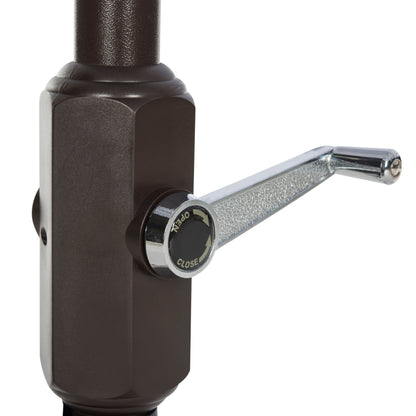 Parasol de marché double SAFAVIEH Outdoor Livia 9 pieds, base non incluse