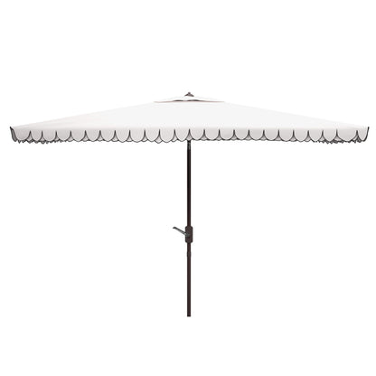 Parasol d'extérieur rectangulaire SAFAVIEH Zariah 6'x10' avec cantonnière