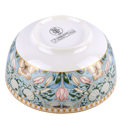 Service de table en porcelaine fine Morris Garden de STP Goods, 24 pièces pour 6 personnes