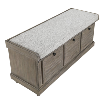 Le banc de rangement Arbakka de Gray Barn