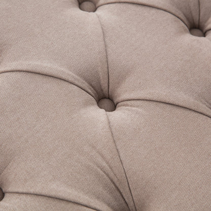 Banc de rangement rembourré, banc d'entrée avec dessus rabattable touffeté, 50,4 pouces