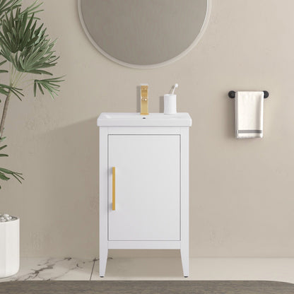 Meuble-lavabo simple Vanity Art 20, 24 ou 30 avec dessus en céramique