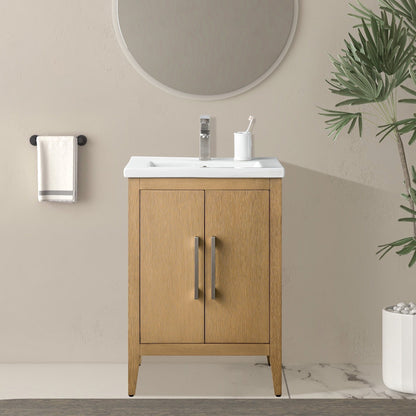 Meuble-lavabo simple Vanity Art 20, 24 ou 30 avec dessus en céramique