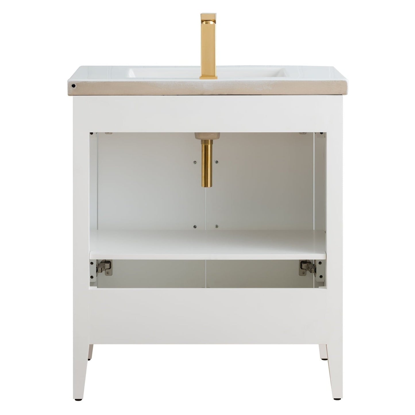 Meuble-lavabo simple Vanity Art 20, 24 ou 30 avec dessus en céramique