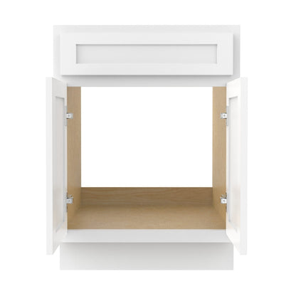 Meuble-lavabo simple en bois massif de 24 pouces de Vanity Art