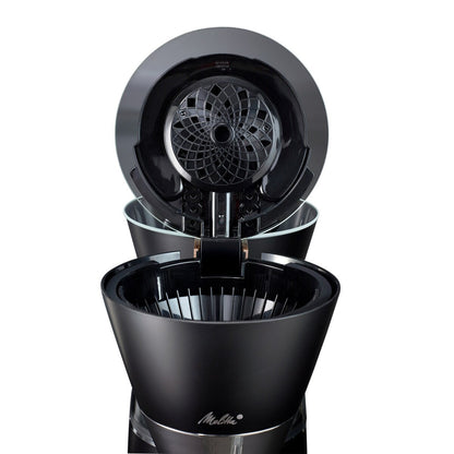 Cafetière filtre Vision Luxe 12 tasses avec tableau de bord rotatif