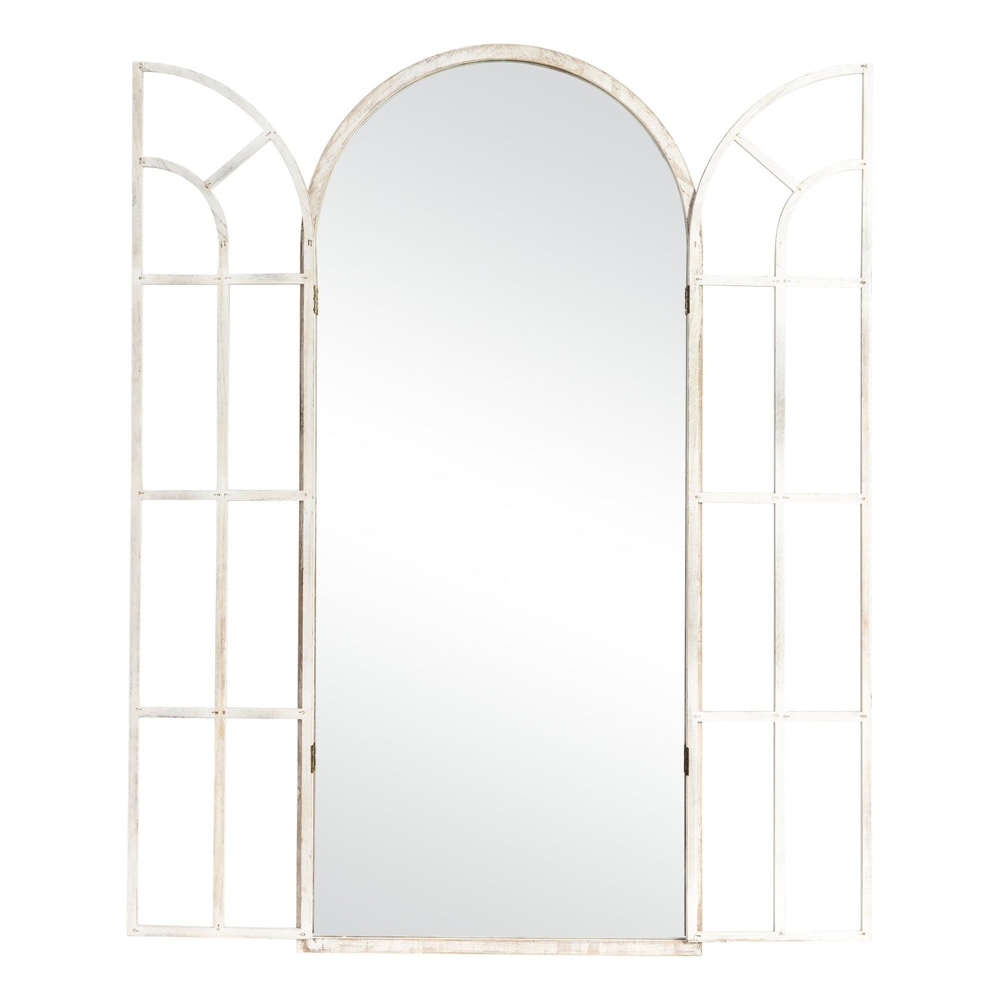 Miroir de fenêtre en bois arqué 71'' L x 31'' l