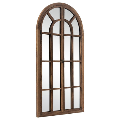 Miroir de fenêtre en bois arqué 71'' L x 31'' l