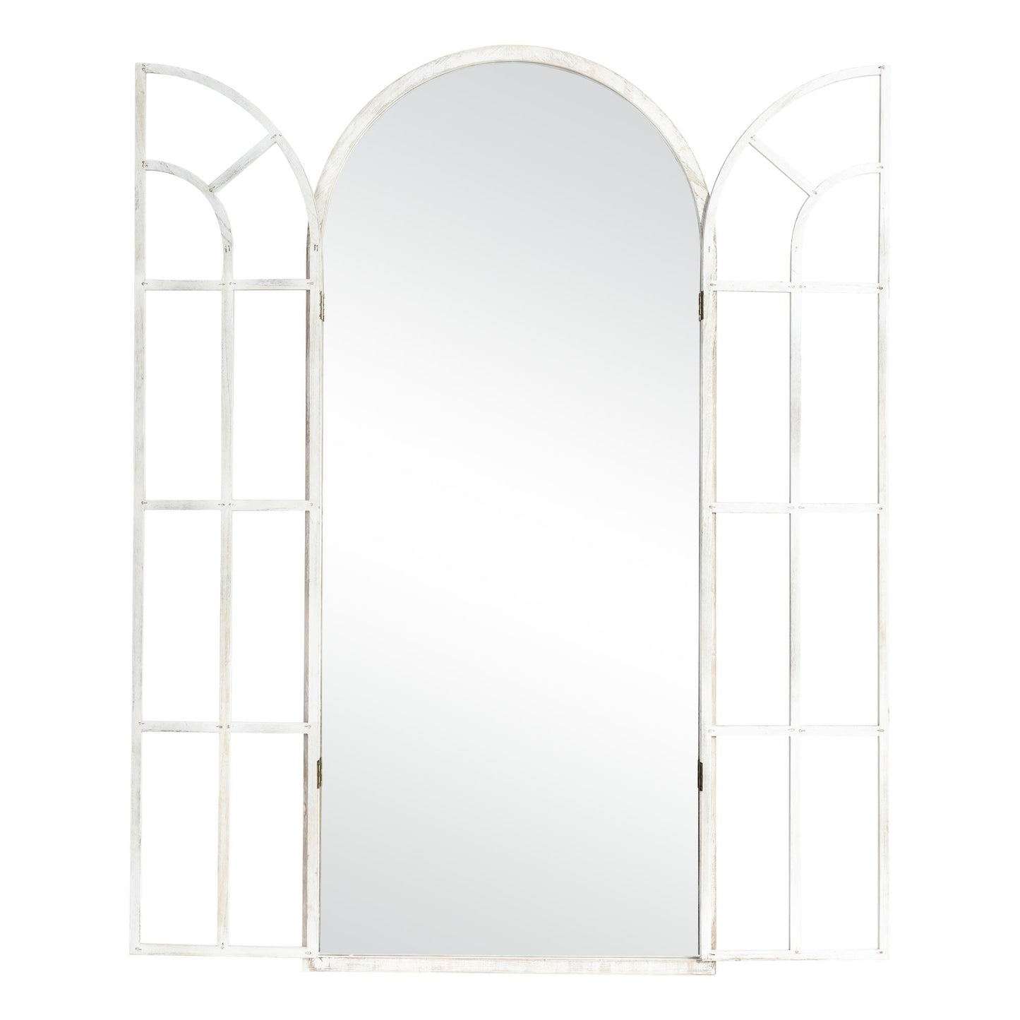 Miroir de fenêtre en bois arqué 71'' L x 31'' l