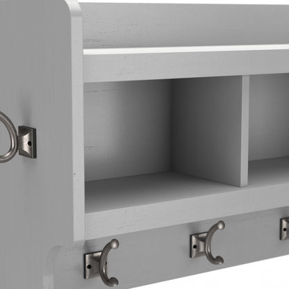 Porte-manteau mural Woodland 40 W avec étagère par Bush Furniture